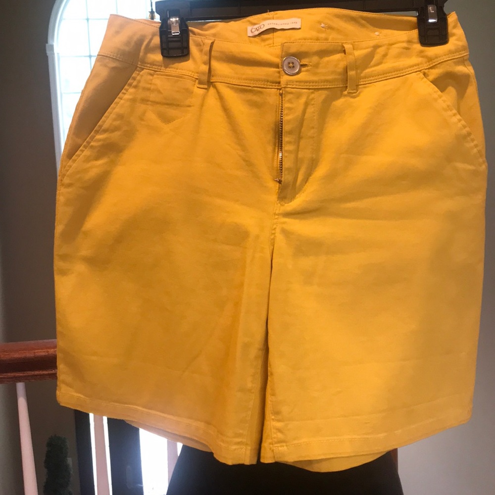 Darker yellow size 6 shorts
